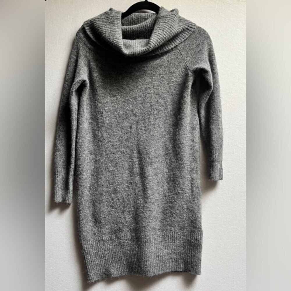 Wilfred Free Aritzia Alpaca Merino Wool Big Collar Sweater Knit Dress S